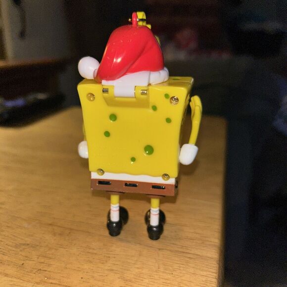 Spongebob Squarepants Key Chain Key Ring Christmas Santa Sponge Bob 2002 Viacom - Picture 3 of 3
